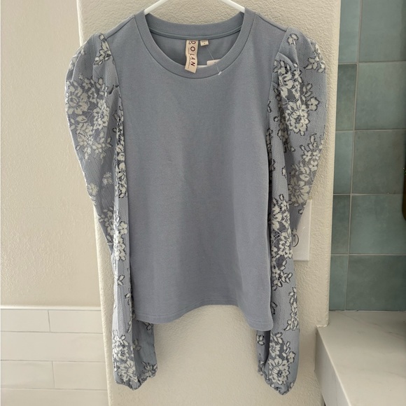 Anthro Dolan puffed sleeves top - Picture 5 of 9